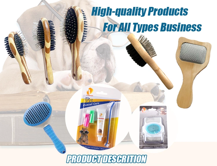 Dog Bath Brush Pet Cat Hair Removal Brush Double Sided Deshedding Comb Brush Pet Fur Knot Cutter Dog Grooming Shedding Tools