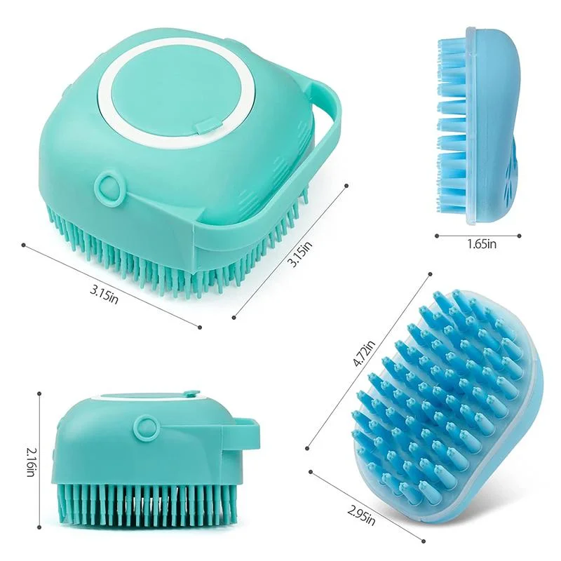 Cat and Dog Shower Brush Silicone Cleaning Hair Pet Bath Brush