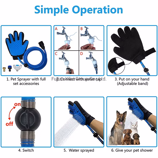 Gants de douche pour animaux de compagnie, pour chiens et chats, outil de toilettage, brosse de Massage pour le bain