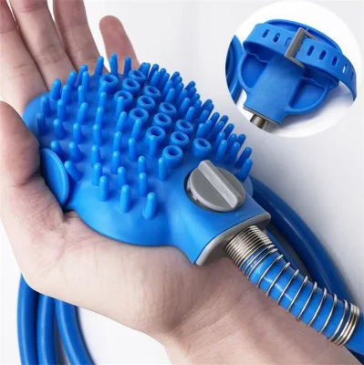 Amazon offre spéciale Silicone pulvérisateur pour animaux de compagnie douche chien Barthing masseur toilettage pour animaux de compagnie nettoyant épurateur