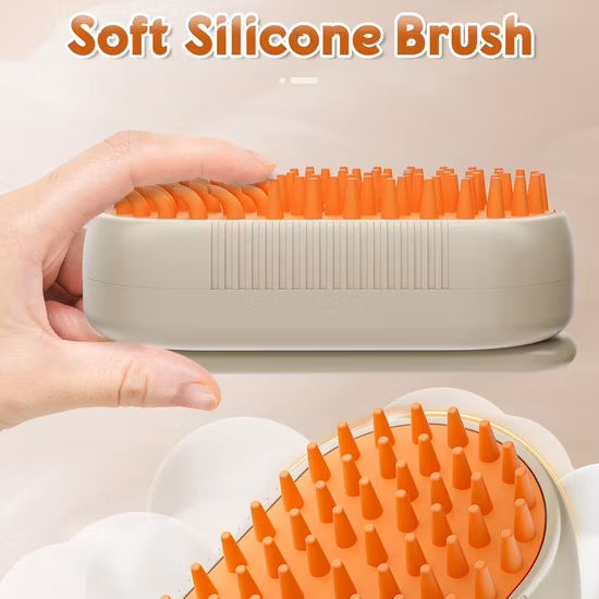 Peigne de Massage mignon pour animaux de compagnie, brosse d'épilation des déchets de bain de chat