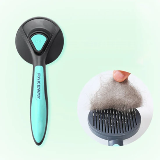 Brosses pour chiens et chats, peignes, fournitures pour animaux de compagnie, brosse lisse autonettoyante adaptée à toutes les longueurs de poils